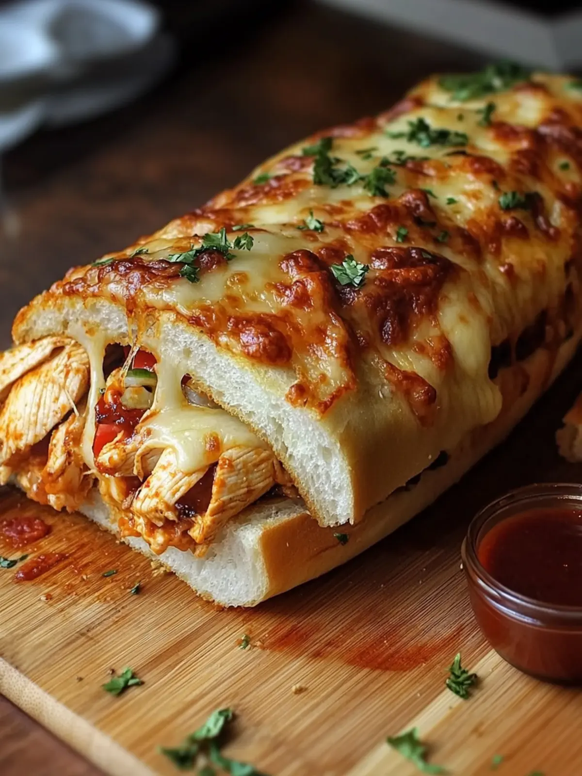 Cheesy Chicken Garlic Bread Sandwich: Your New Favorite Comfort Food 3 Cheesy Chicken Garlic Bread Sandwich