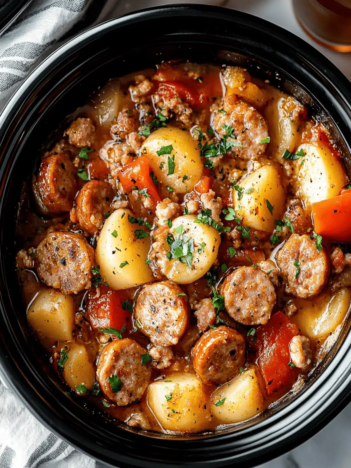 Savory Crockpot Sausage Casserole for Effortless Comfort Cooking 3 Crockpot Sausage Casserole