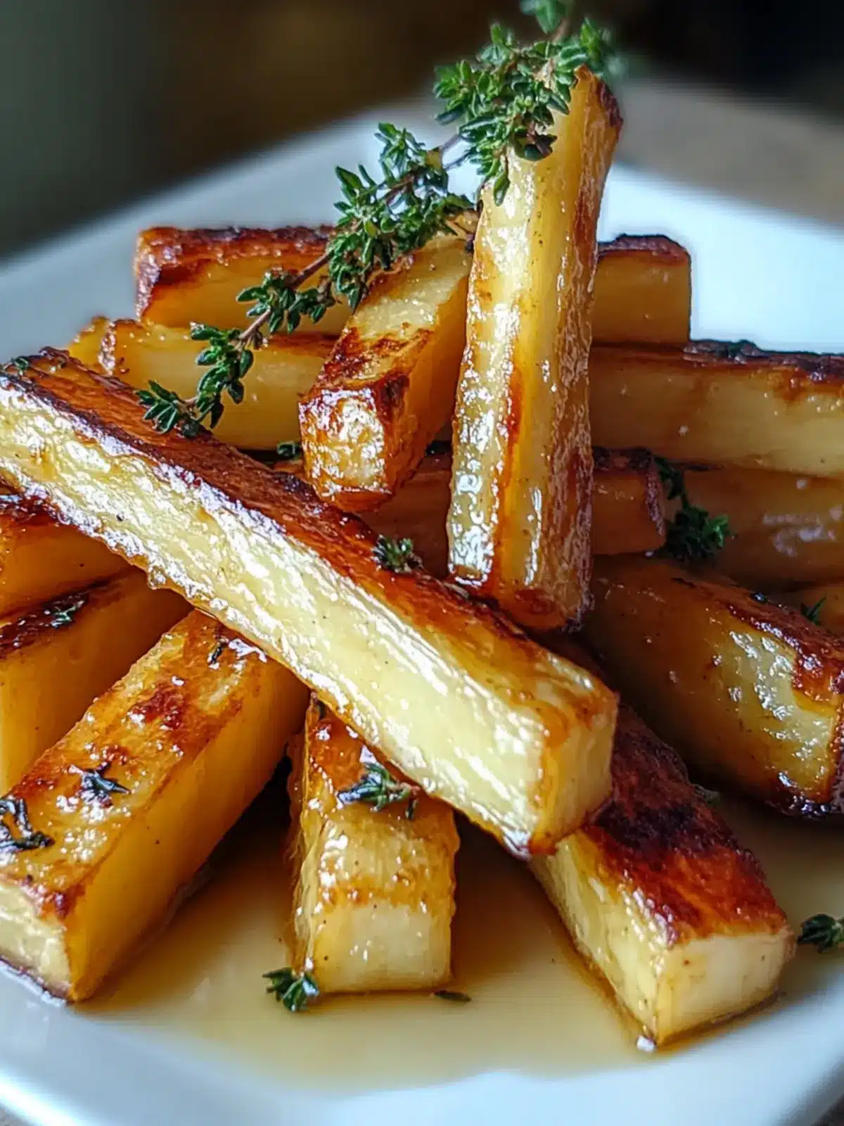 Maple Roasted Parsnips with Thyme for Cozy Comfort Nights 2 Maple Roasted Parsnips with Thyme