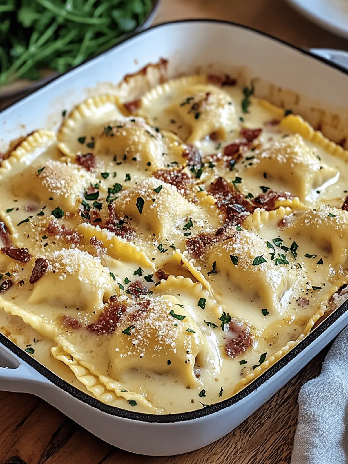 Homemade Olive Garden-Inspired Ravioli Carbonara Magic 3 Olive Garden-Inspired Ravioli Carbonara