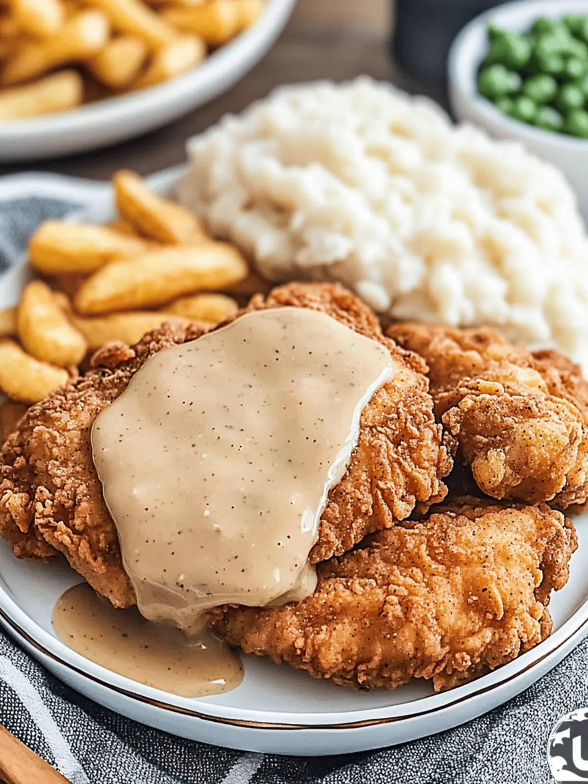 Crispy Chicken Fried Chicken with Country Gravy Heaven Recipe 3 Crispy Chicken Fried Chicken with Country Gravy Heaven
