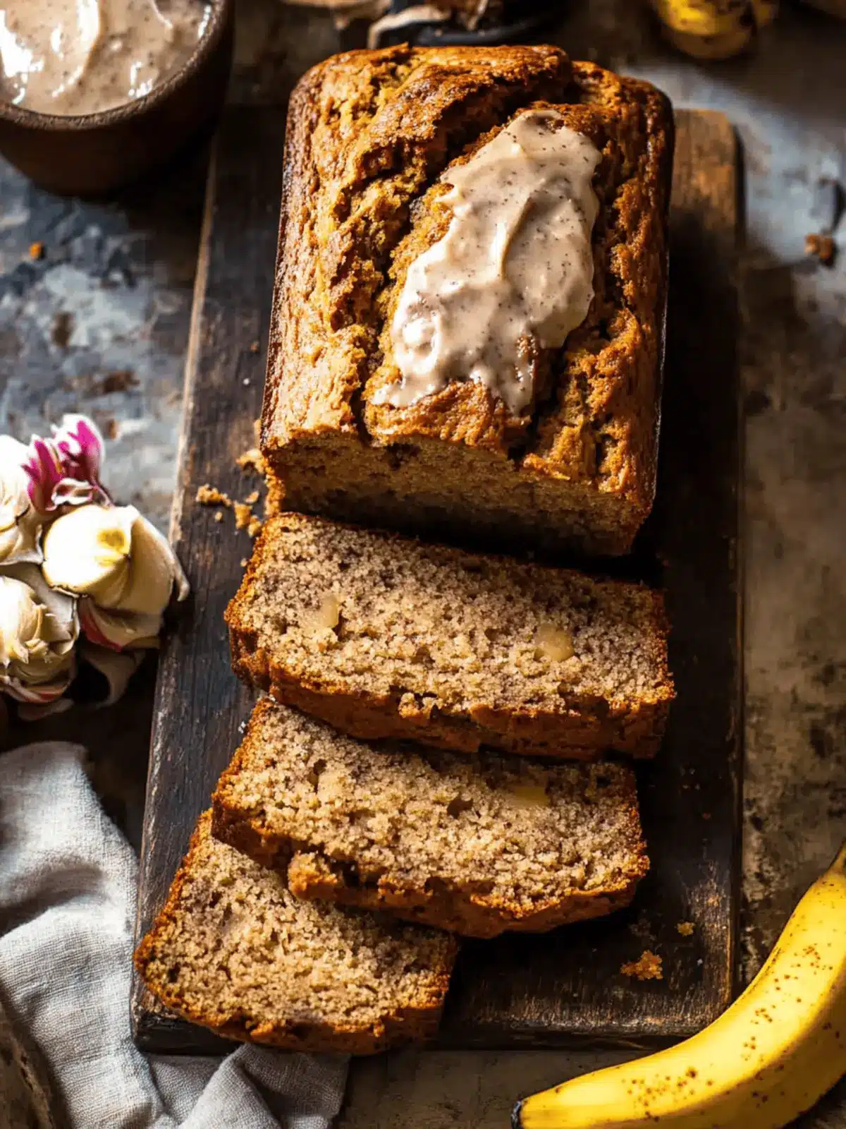 Maple Banana Bread with Nut Topping for Your Cozy Days 4 Maple Banana Bread