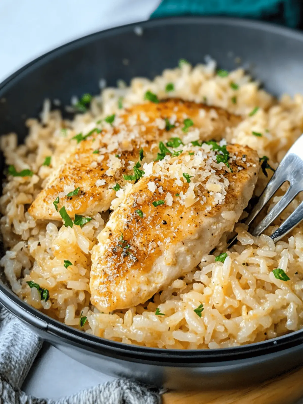 Savor Chicken Scampi with Garlic Parmesan Rice Tonight 2 Chicken Scampi with Garlic Parmesan Rice