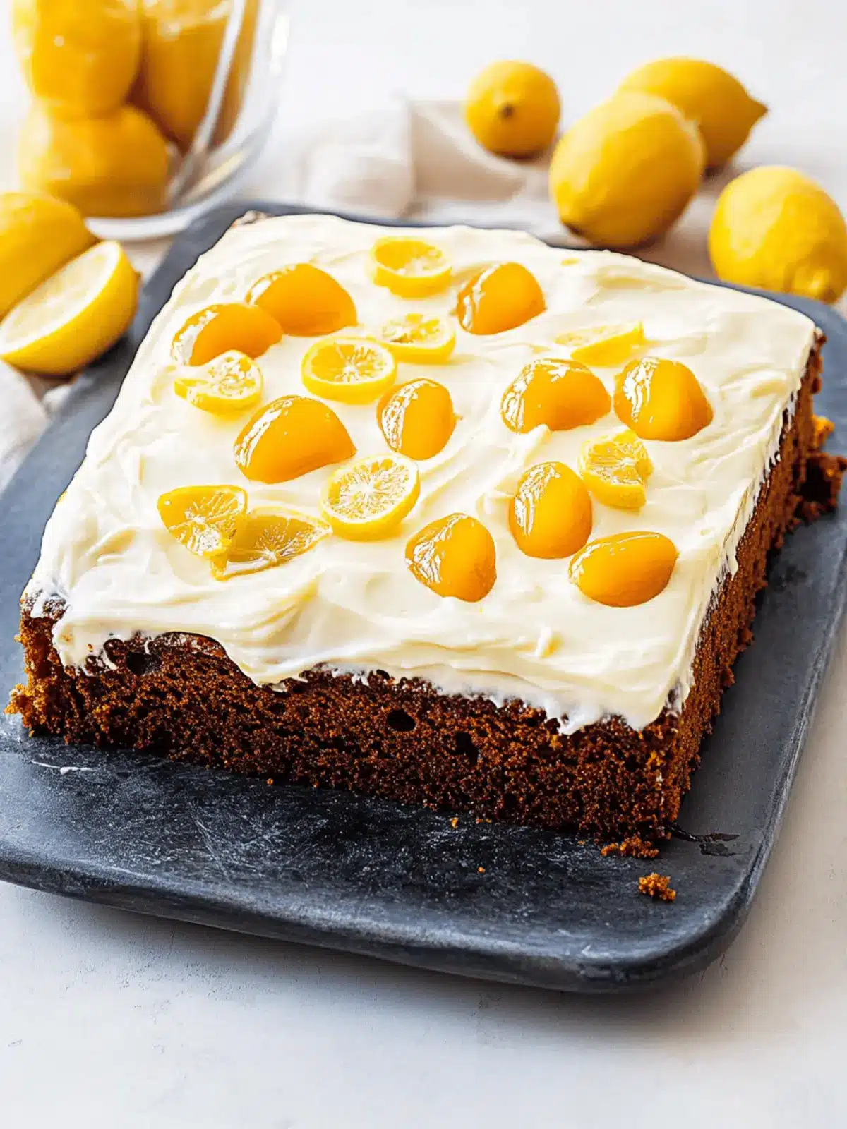 Gingerbread Cake with Lemon Cream Cheese: A Festive Delight 2 Gingerbread Cake with Lemon Cream Cheese