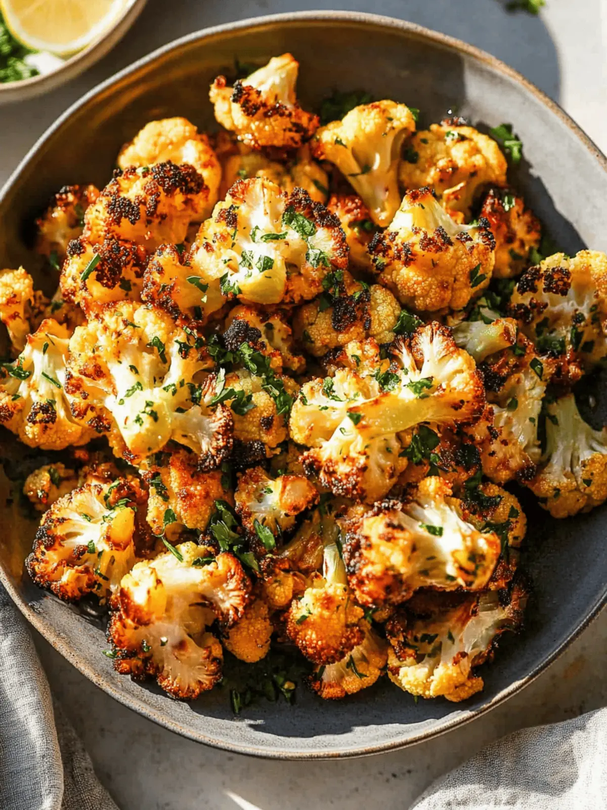 Mouthwatering Garlic-Parmesan Roasted Cauliflower Bliss 4 Garlic-Parmesan Roasted Cauliflower