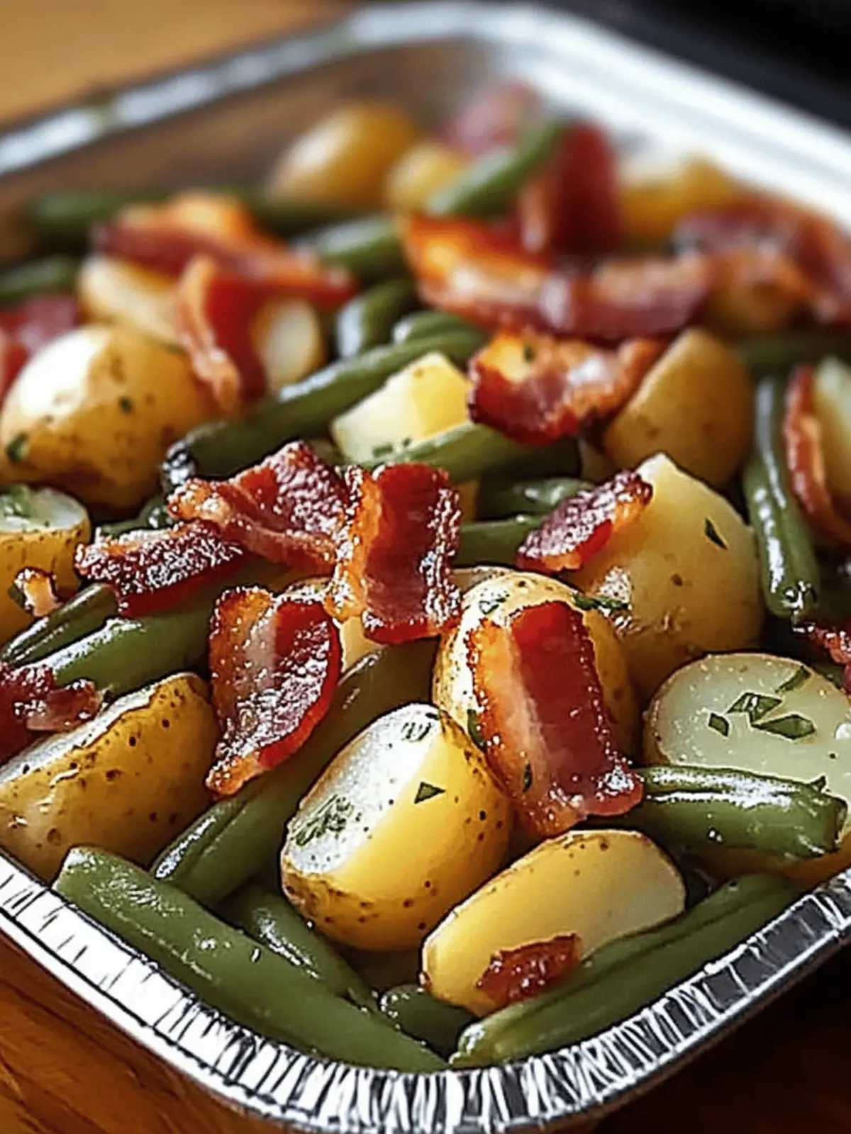 Savory Country Ranch Green Beans and Potatoes with Bacon Delight 4 Country Ranch Green Beans and Potatoes with Bacon