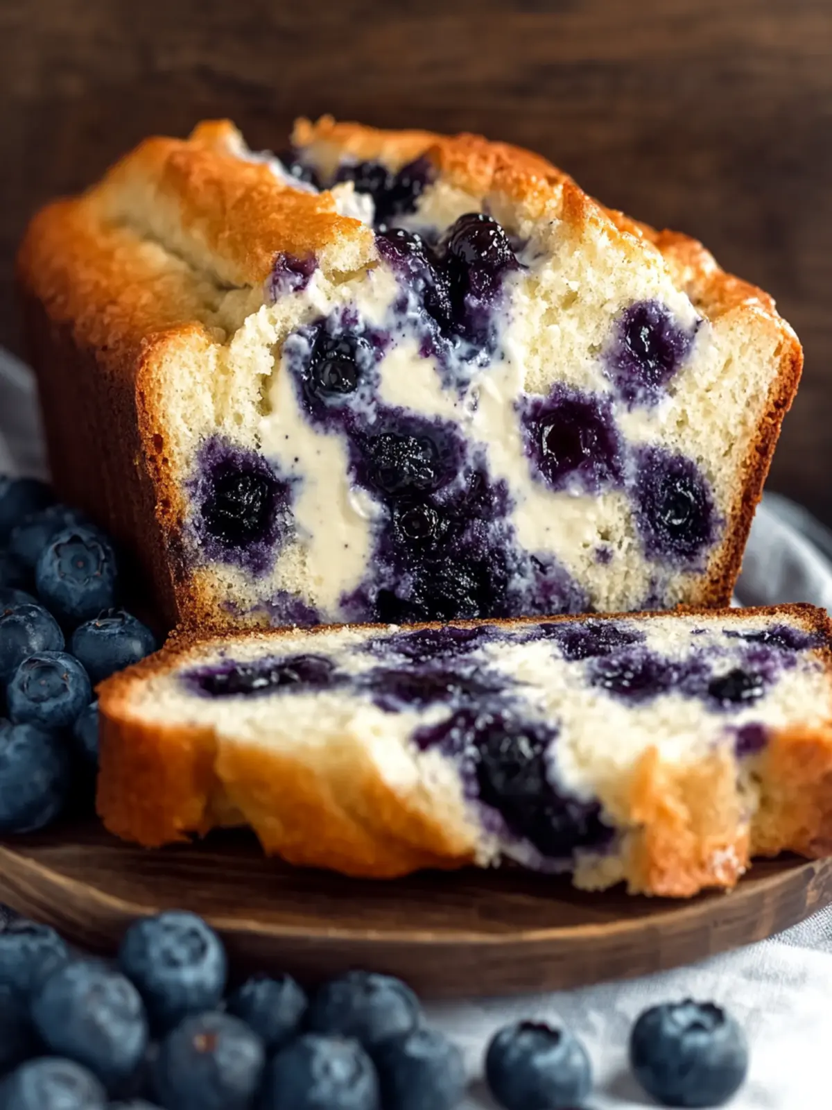 Moist Blueberry Cream Cheese Bread for Happy Mornings 3 Blueberry Cream Cheese Bread