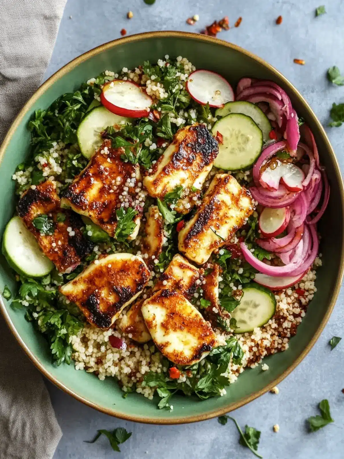 Spicy Hot Honey Halloumi & Couscous Salad You ll Crave Daily 2 Spicy Hot Honey Halloumi & Couscous Salad