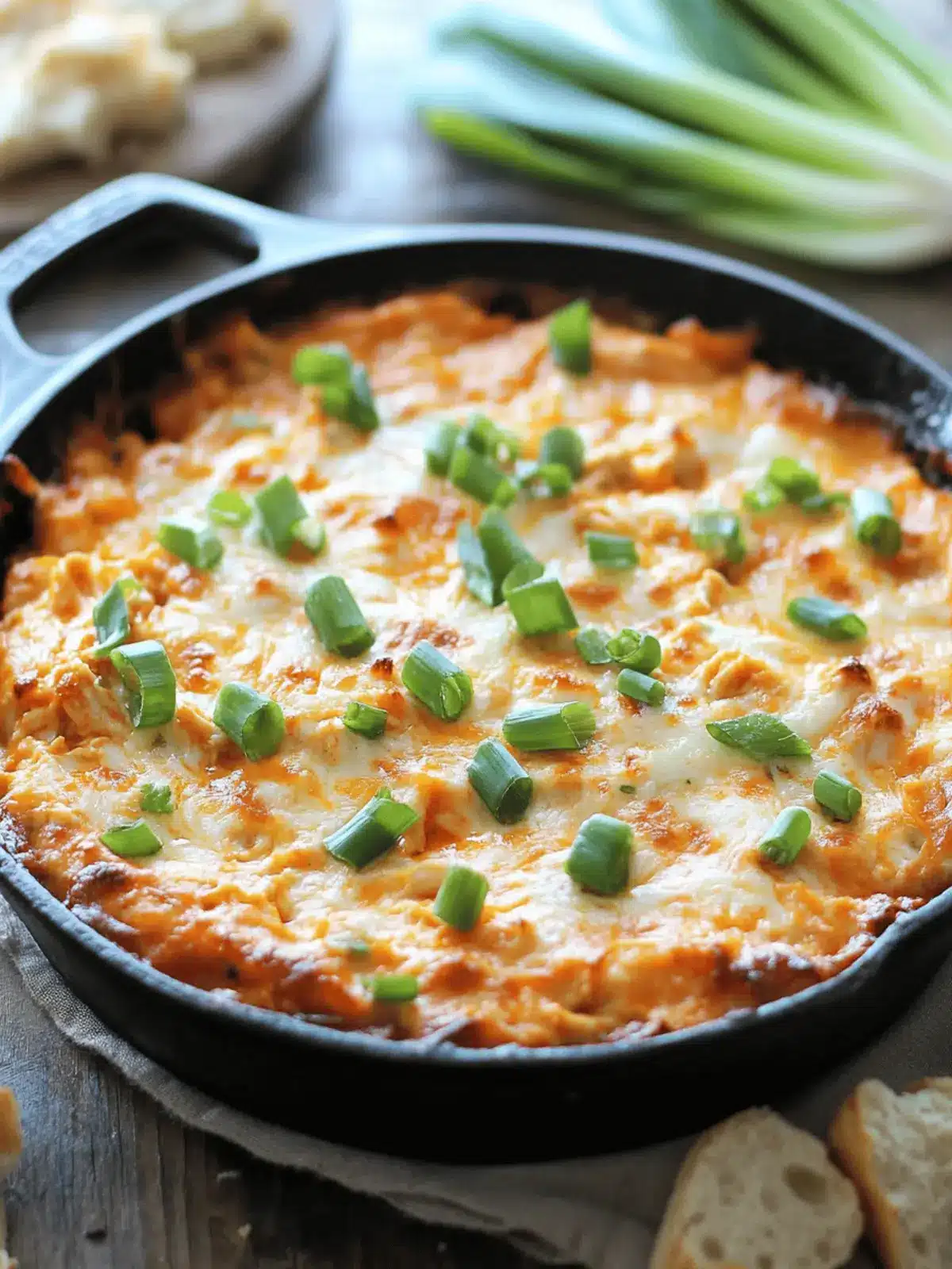 Irresistible Skillet Buffalo Chicken Dip for Your Game Day Fun 3 Skillet Buffalo Chicken Dip