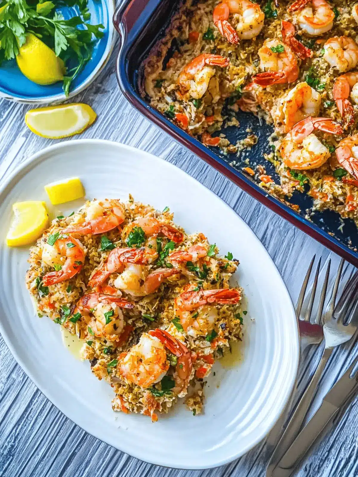 Baked Crab-Stuffed Shrimp Casserole for a Cozy Dinner Delight 3 Baked Crab-Stuffed Shrimp Casserole