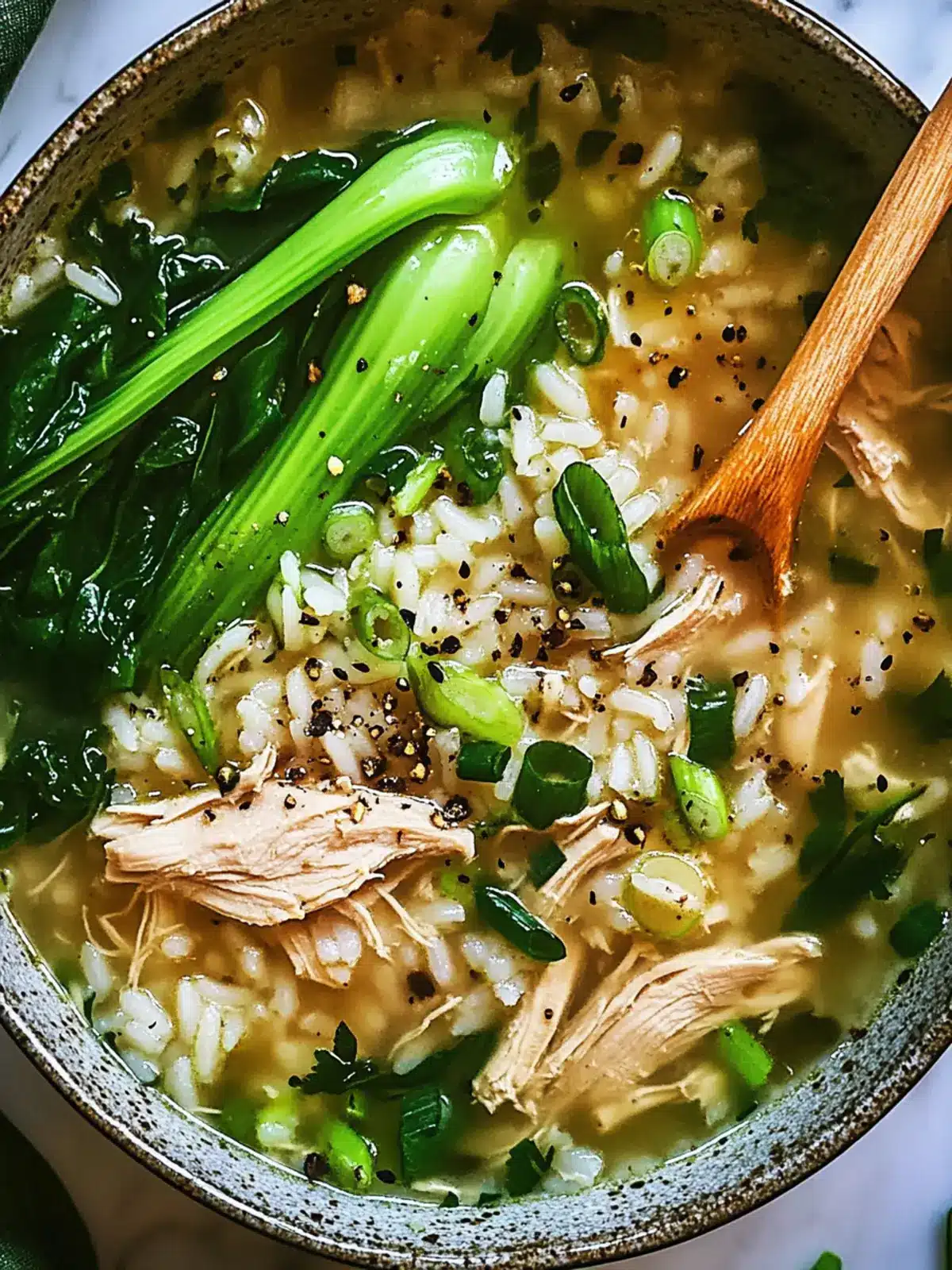 Ginger Chicken and Rice Soup with Bok Choy for Cozy Nights 4 Ginger Chicken and Rice Soup with Bok Choy