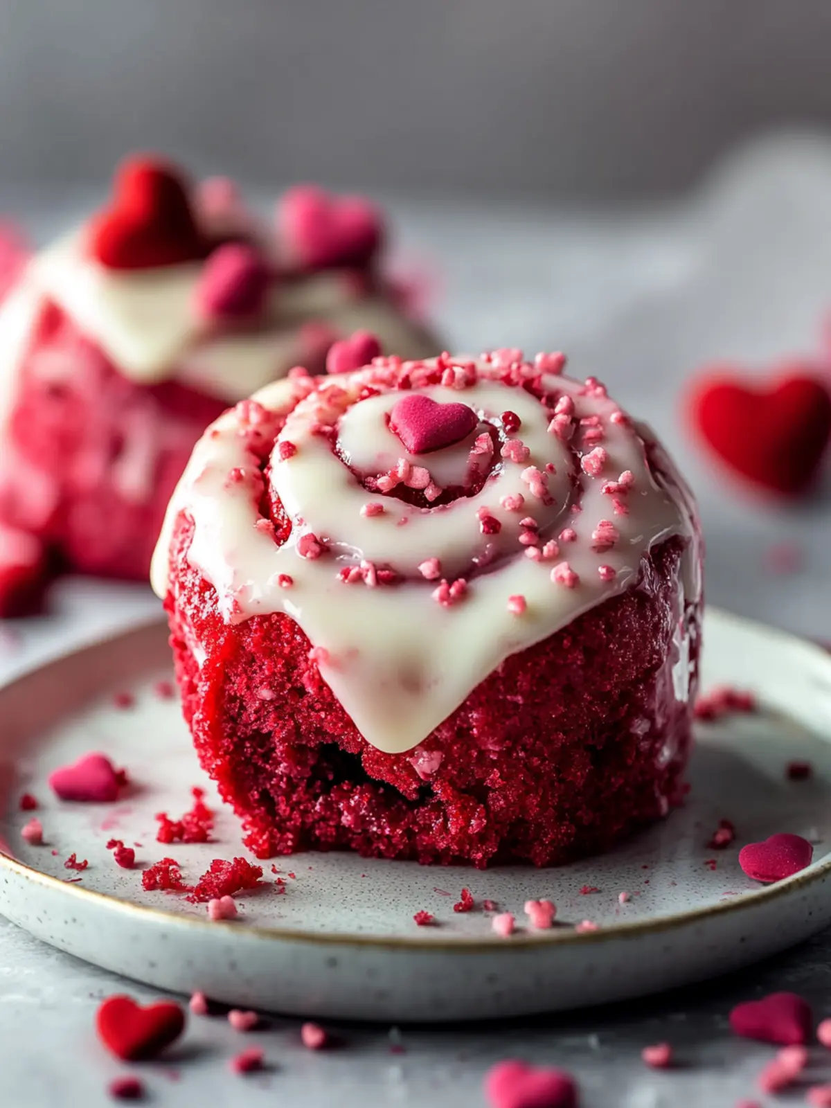 Decadent Red Velvet Valentine's Day Cinnamon Rolls to Wow! 2 Red Velvet Valentine's Day Cinnamon Rolls
