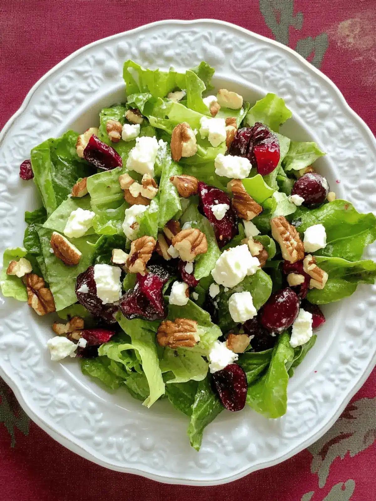 Cranberry, Feta and Walnut Salad for a Fresh Flavor Boost 3 Cranberry, Feta and Walnut Salad