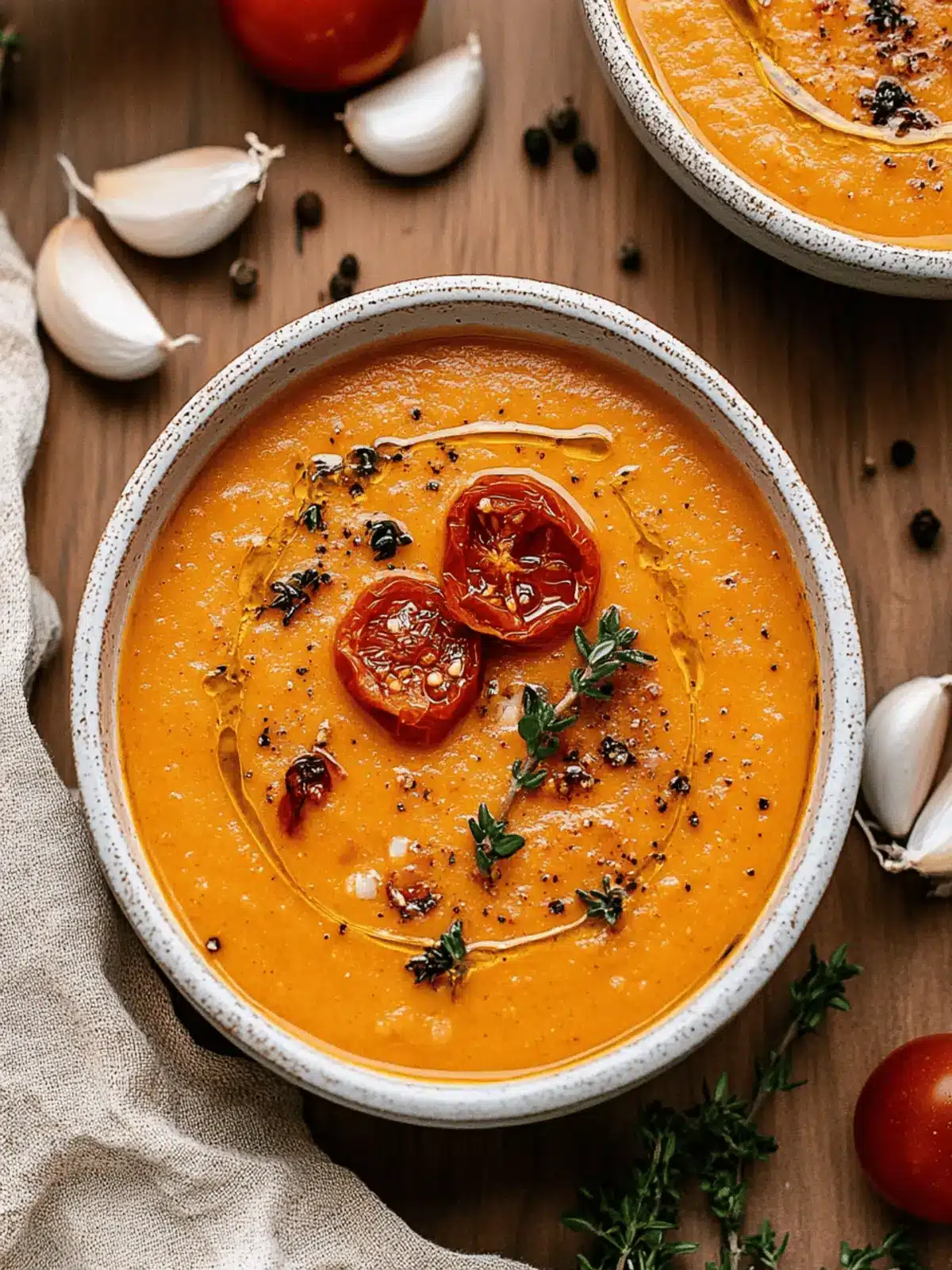 Creamy Roasted Garlic Tomato Soup for Ultimate Comfort Meals 2 Creamy Roasted Garlic Tomato Soup
