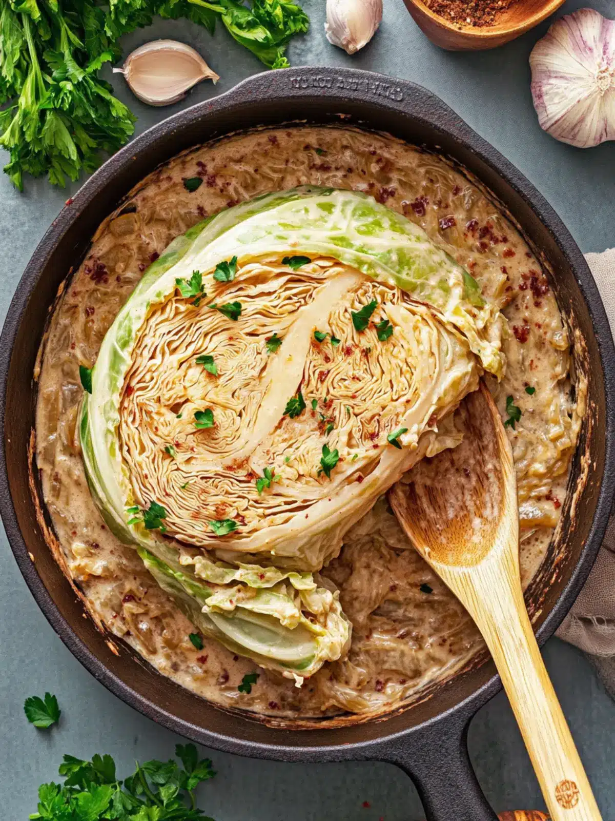 Marry Me Melting Cabbage in Creamy Tuscan Sauce Bliss 4 Marry Me Melting Cabbage