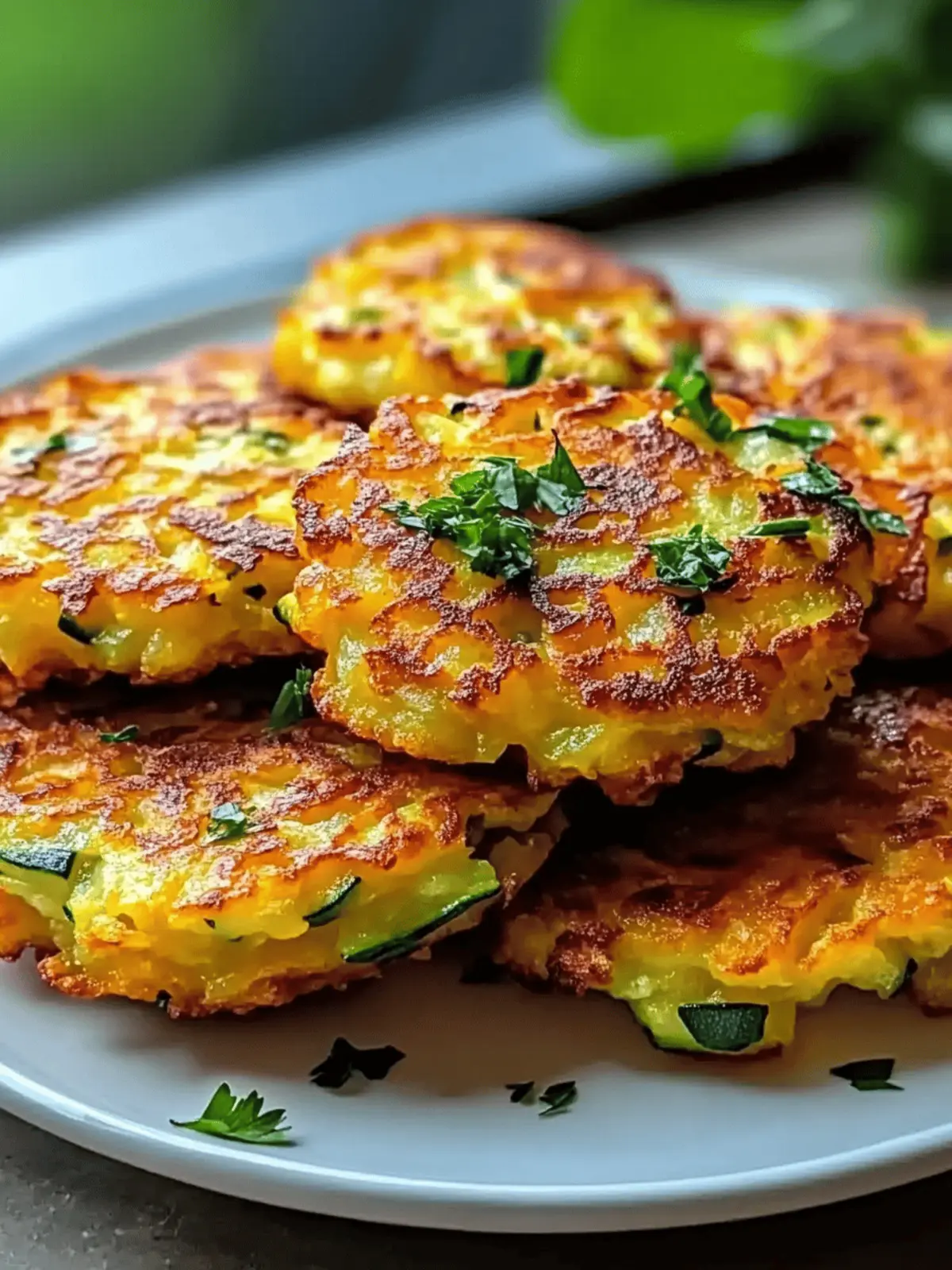 Deliciously Crispy Zucchini Potato Fritters to Savor! 2 Zucchini Potato Fritters