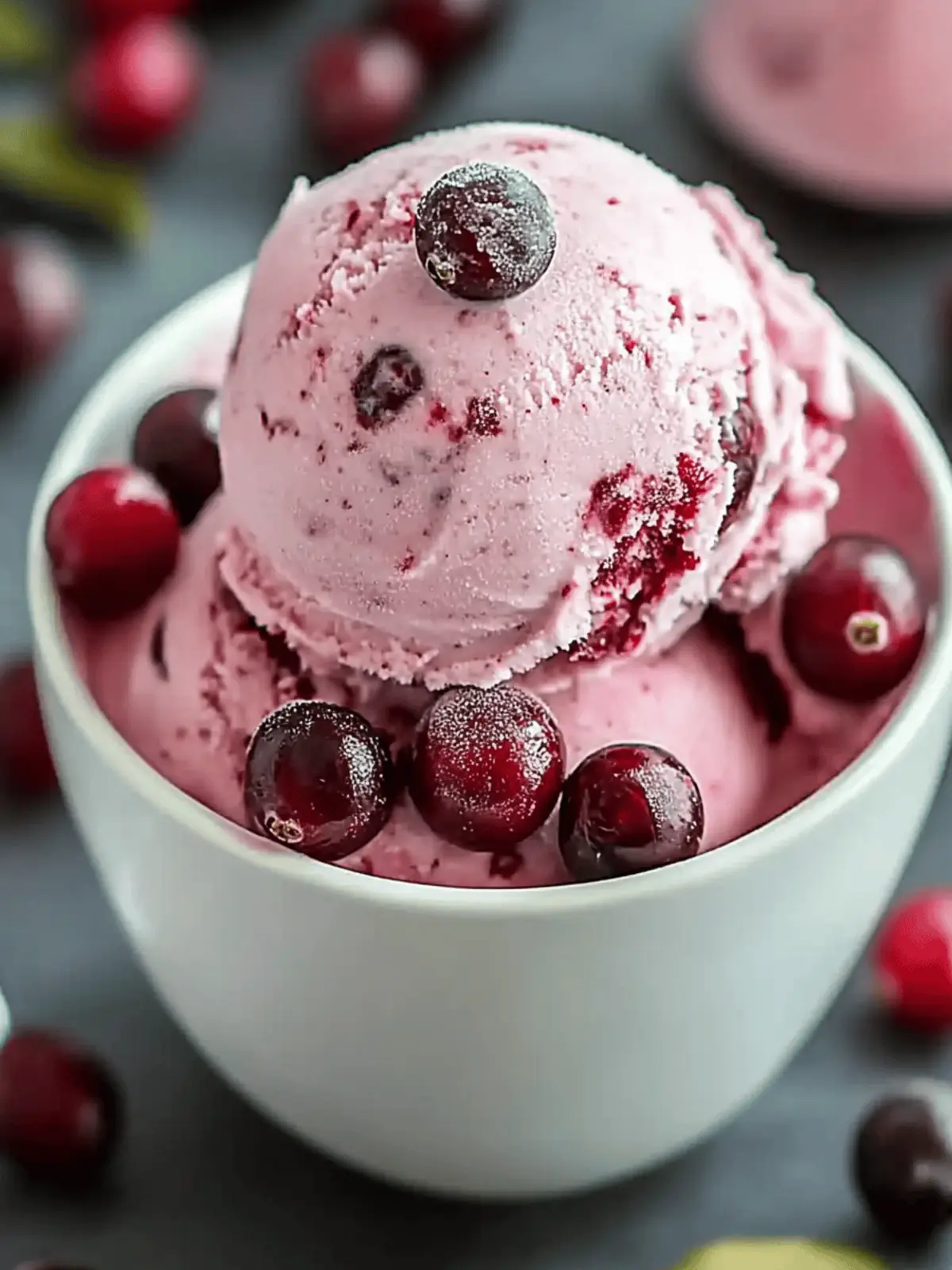 Creamy Cranberry Ice Cream Recipe for a Festive Treat 3 Cranberry Ice Cream Recipe