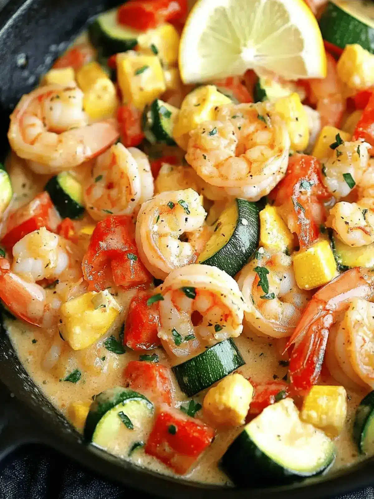 Creamy Shrimp and Zucchini Skillet: Quick Keto Comfort Food 4 Creamy Shrimp and Zucchini Skillet