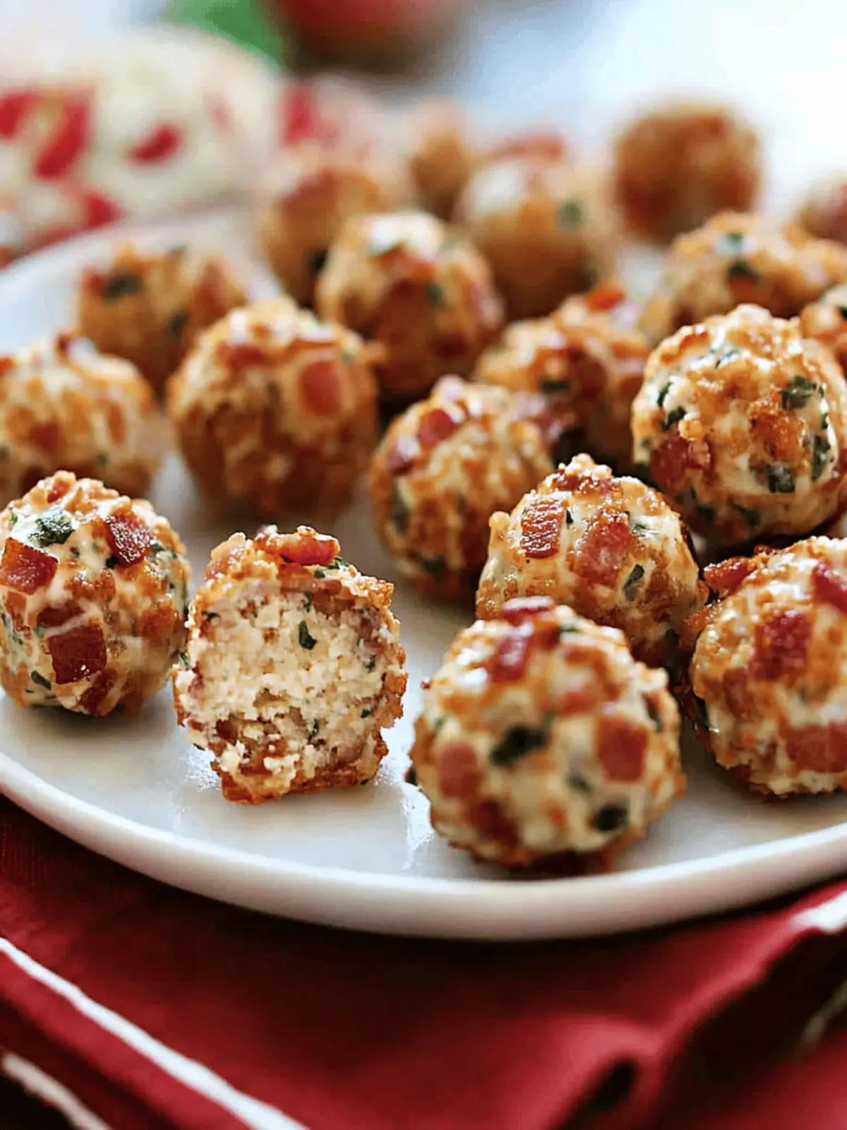 Irresistible Mini Bacon Ranch Cheeseballs for Your Next Party 4 Mini Bacon Ranch Cheeseballs