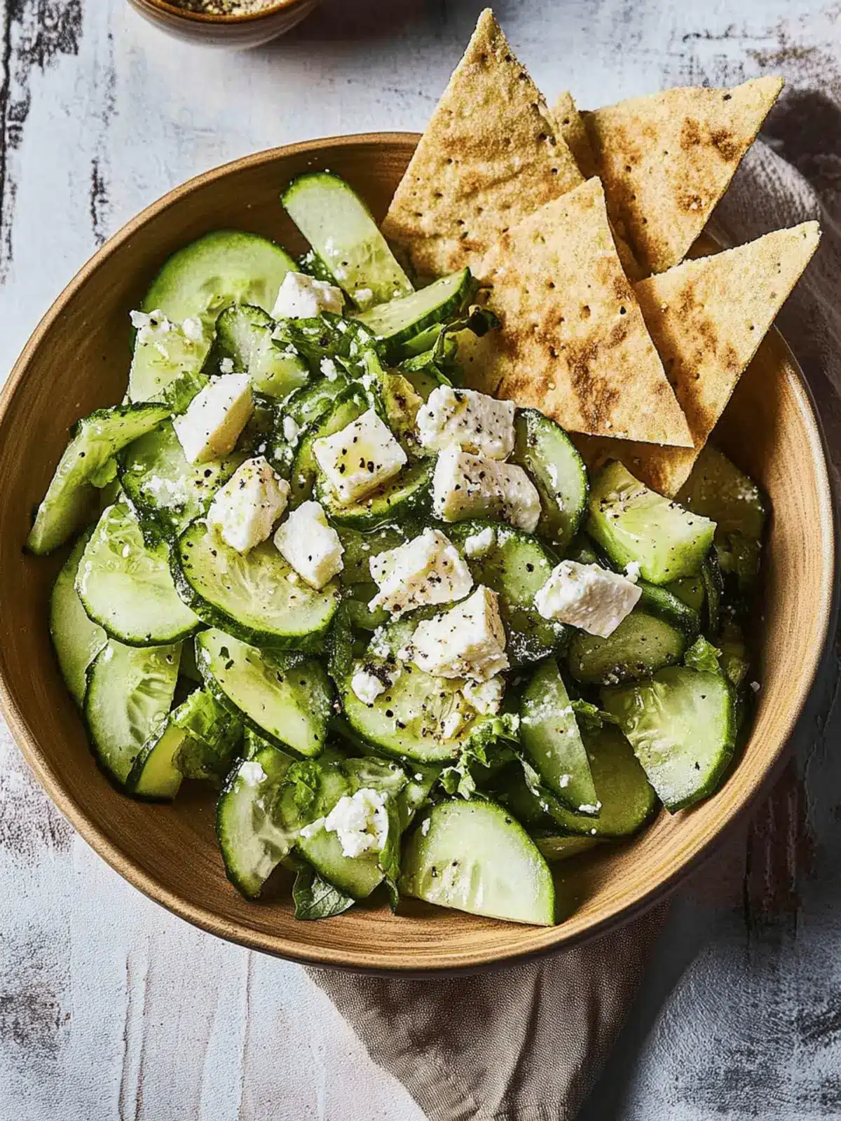 Crisp Cucumber Feta Salad for a Refreshing Summer Dish 2 Cucumber feta salad