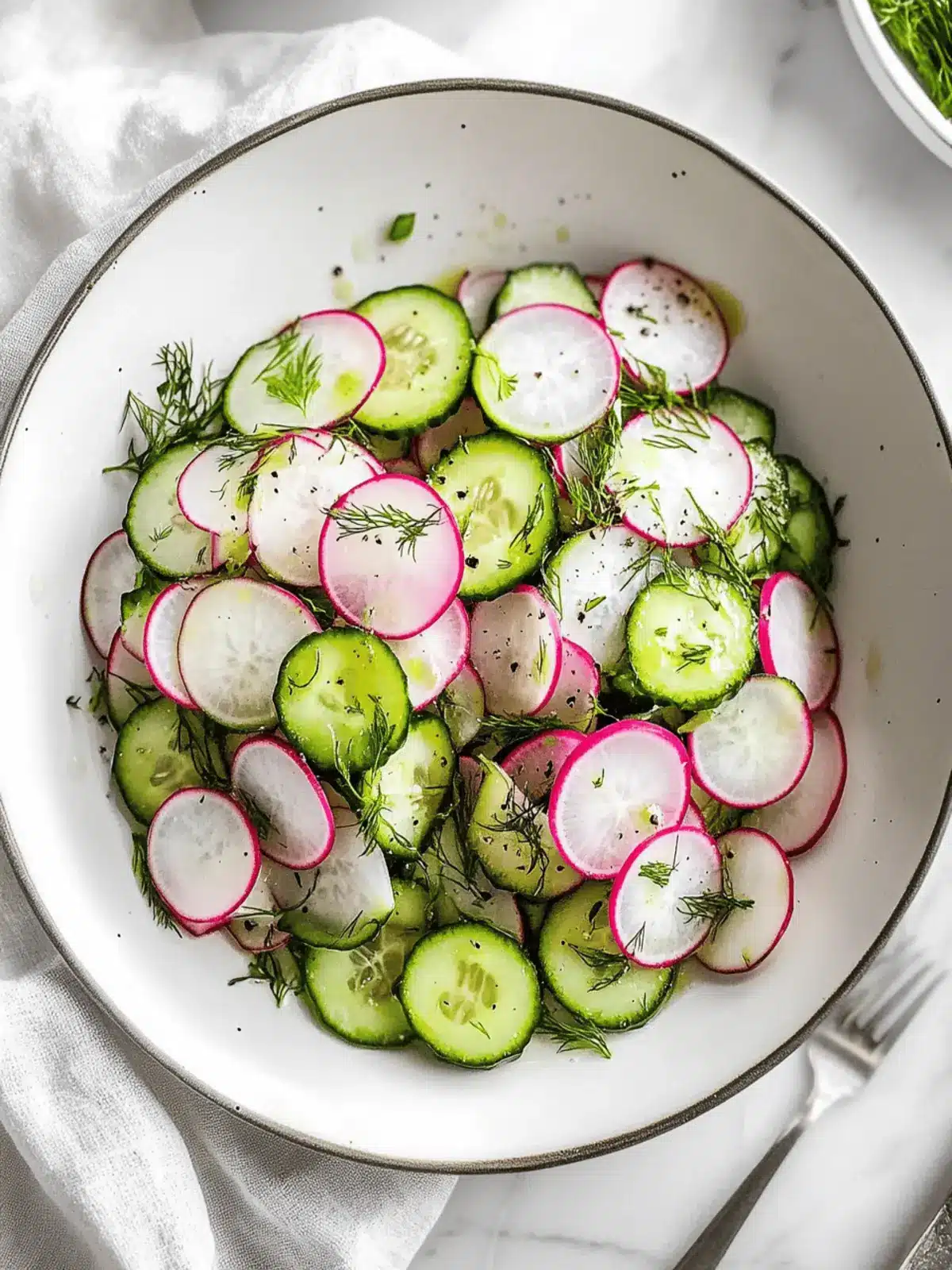 Cool and Crisp Cucumber Radish Salad Ready in 10 Minutes 3 cucumber radish salad