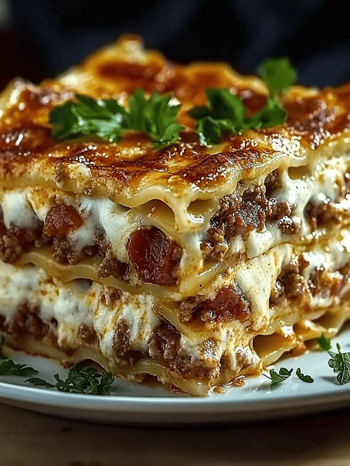 Irresistible Parmesan Garlic Bacon Cheeseburger Lasagna Bliss 3 Parmesan Garlic Bacon Cheeseburger Lasagna