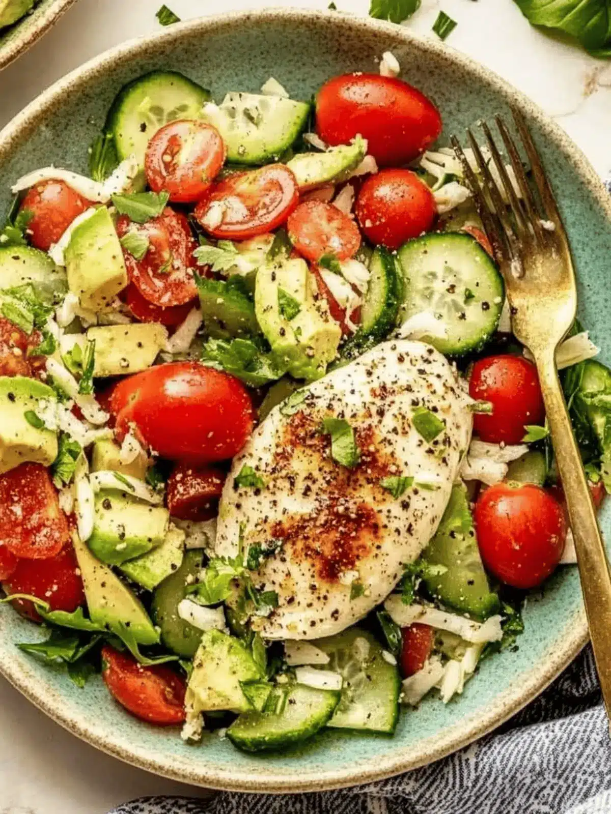 Zesty Tomato Cucumber Avocado Salad for a Refreshing Bite 3 Tomato Cucumber Avocado Salad