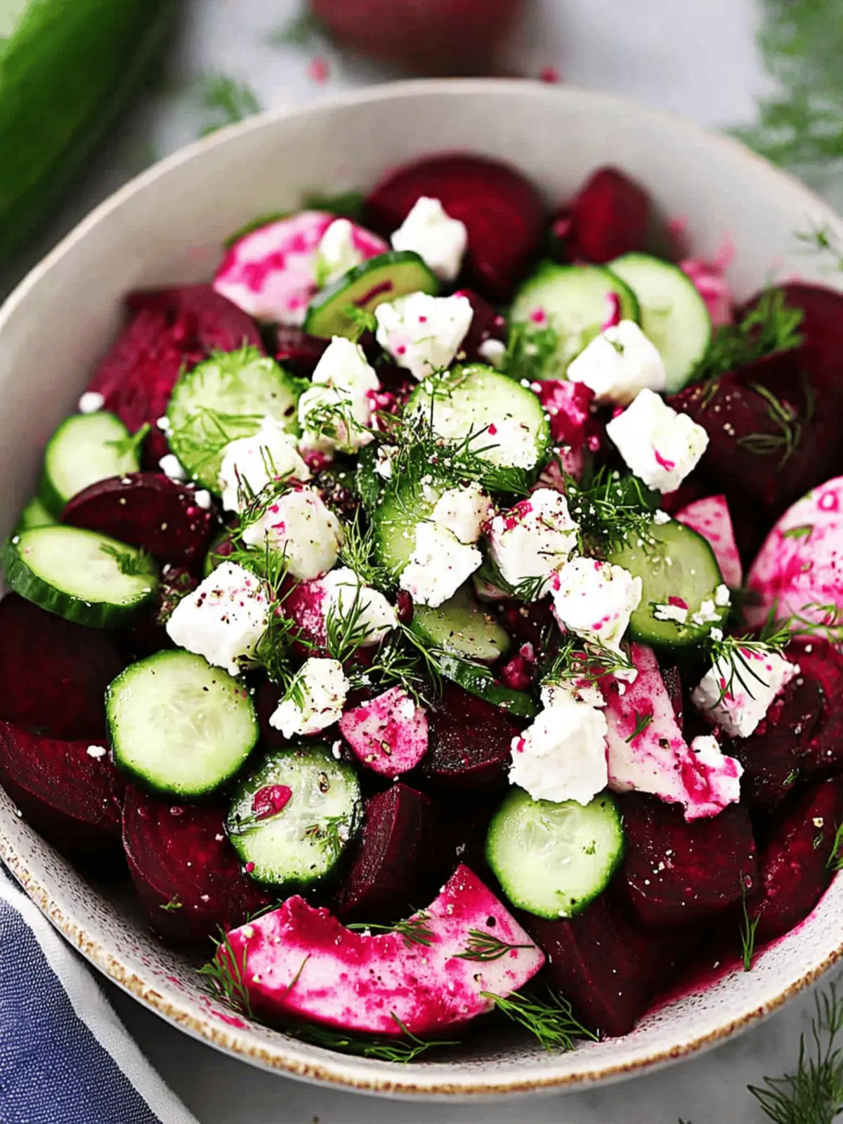 Vibrant Beet and Cucumber Salad with Zesty Dijon Twist 3 Beet and Cucumber Salad