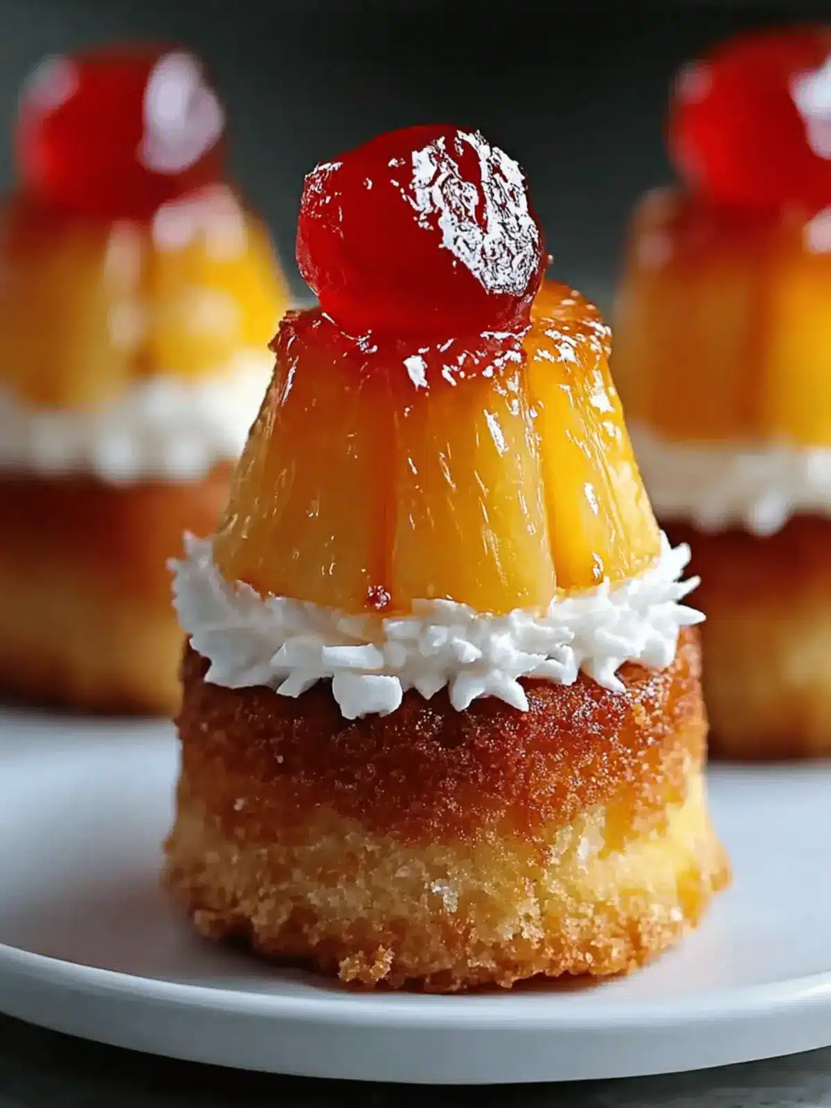 Mini Pineapple Upside Down Cupcakes for a Tropical Delight 3 Mini Pineapple Upside Down Cupcakes