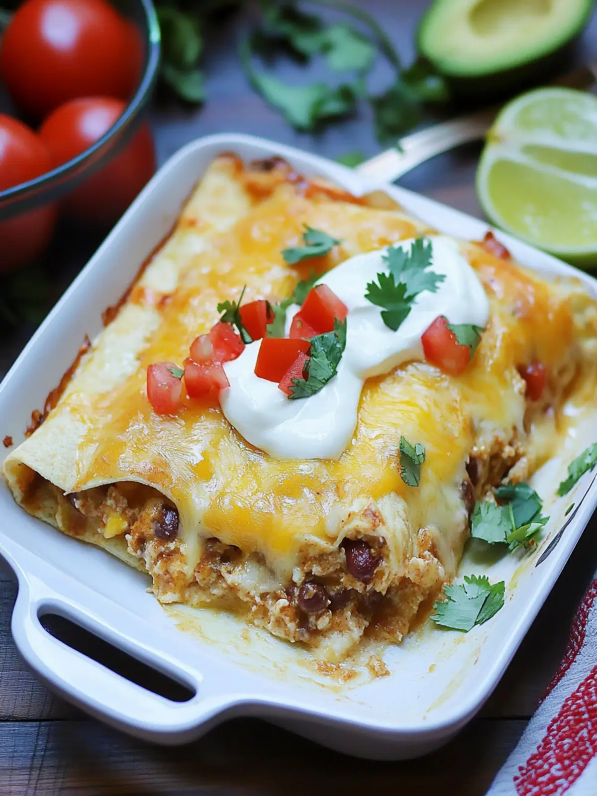 Easy Breakfast Burrito Casserole for Effortless Mornings 2 Breakfast Burrito Casserole