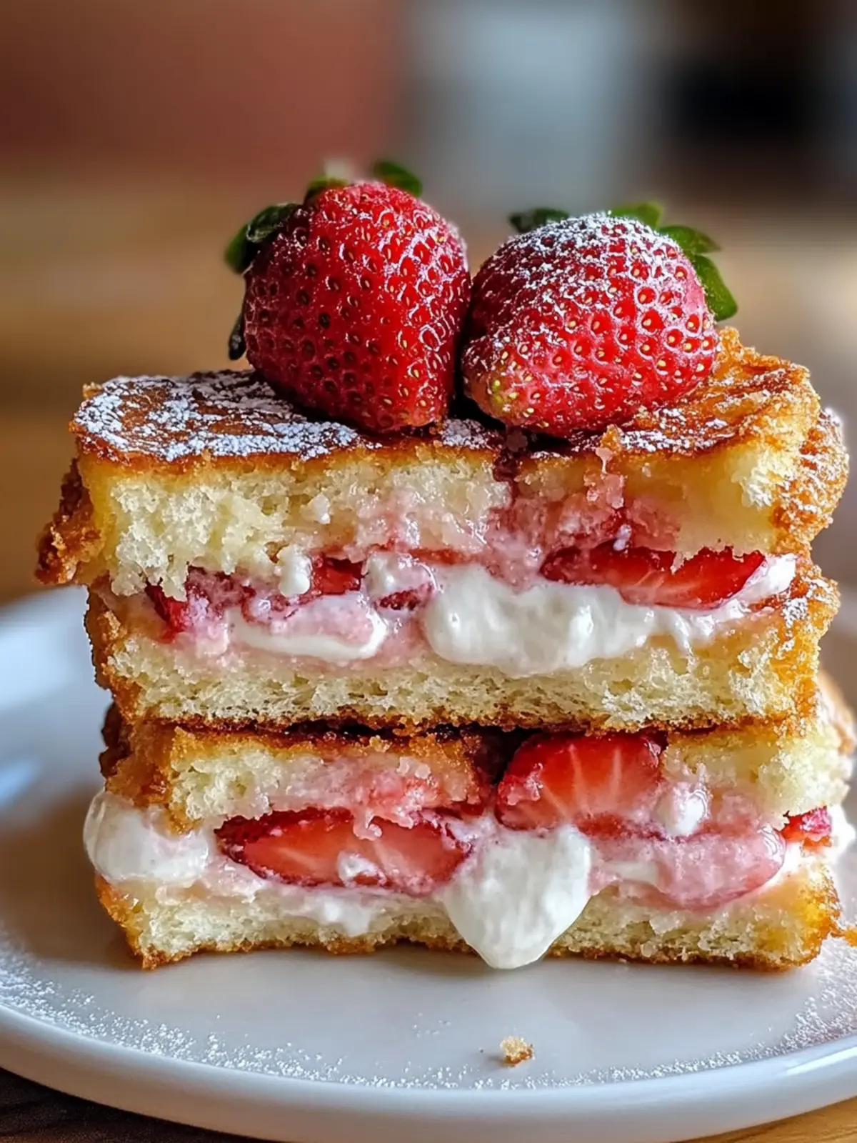 Fried Strawberry Cheesecake Sandwiches: Your New Favorite Indulgence 2 Fried Strawberry Cheesecake Sandwiches