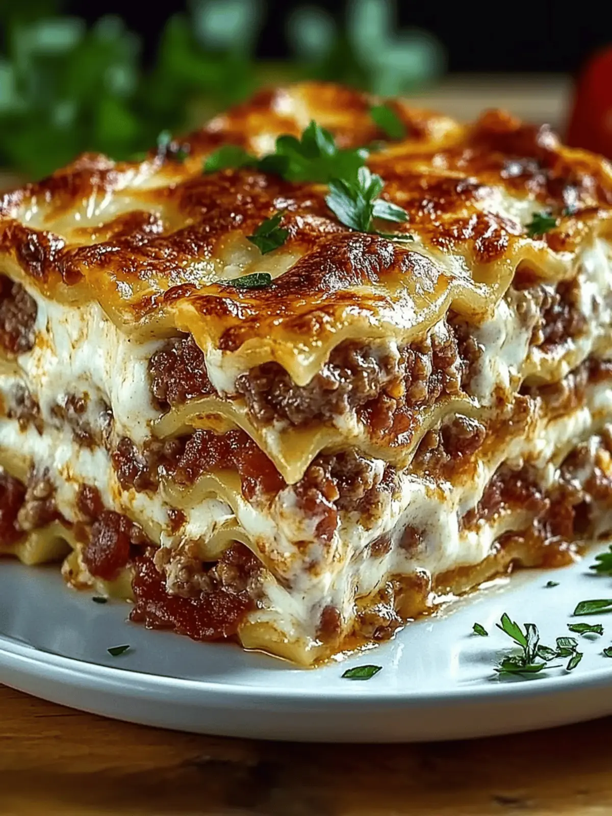 Irresistible Parmesan Garlic Bacon Cheeseburger Lasagna Bliss 4 Parmesan Garlic Bacon Cheeseburger Lasagna