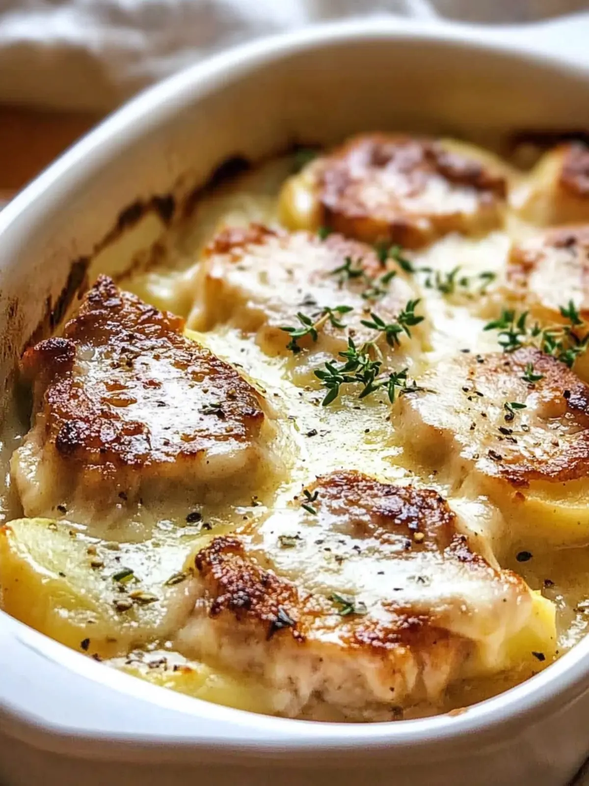 Smothered Pork Chop Scalloped Potato Casserole: Pure Comfort Food 3 Smothered Pork Chop Scalloped Potato Casserole