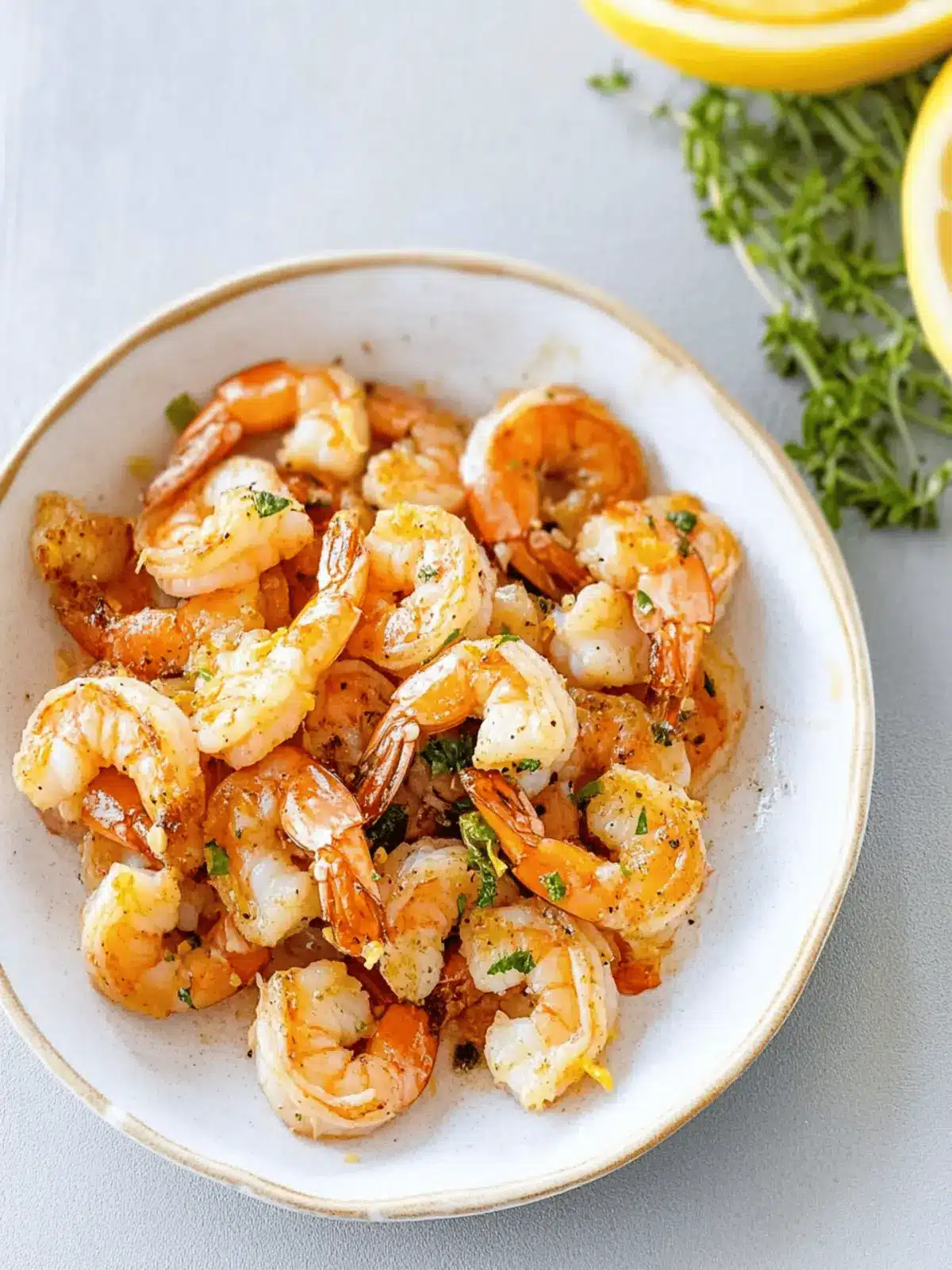 Herb Roasted Lemon Garlic Shrimp for Effortless Deliciousness 4 Herb Roasted Lemon Garlic Shrimp