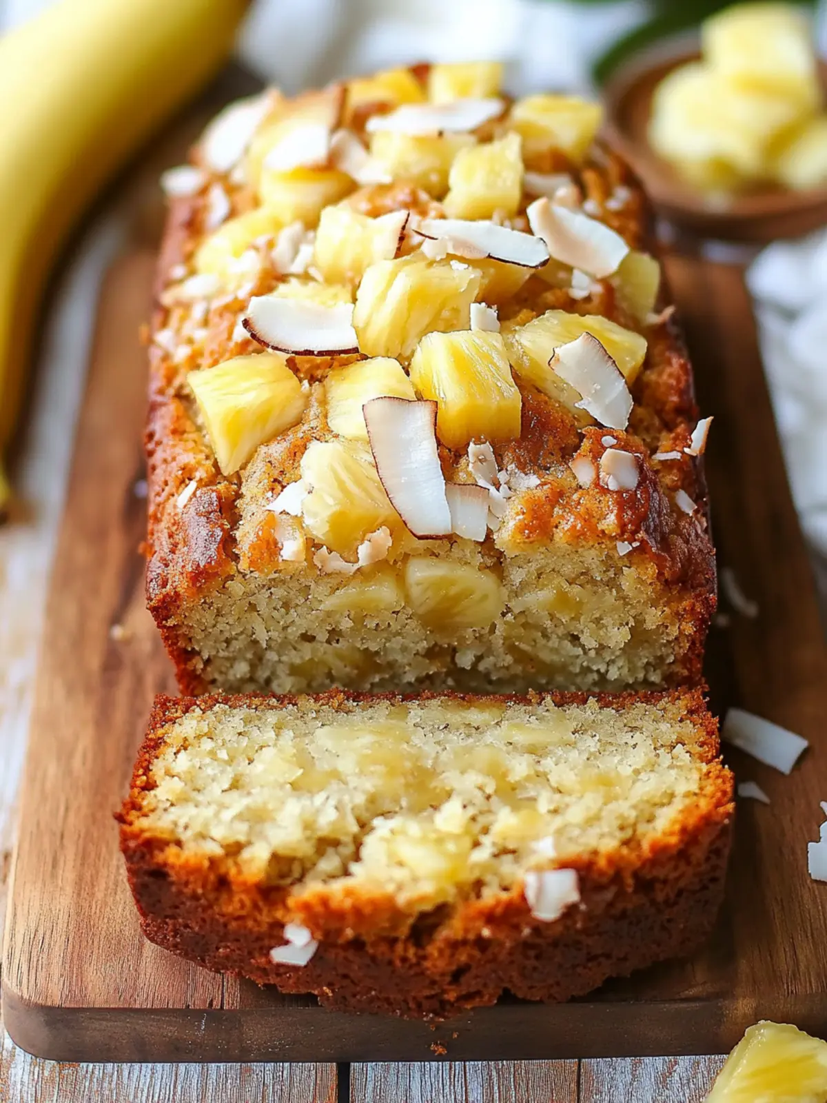 Delicious Coconut Pineapple Banana Bread to Brighten Mornings 3 Coconut Pineapple Banana Bread