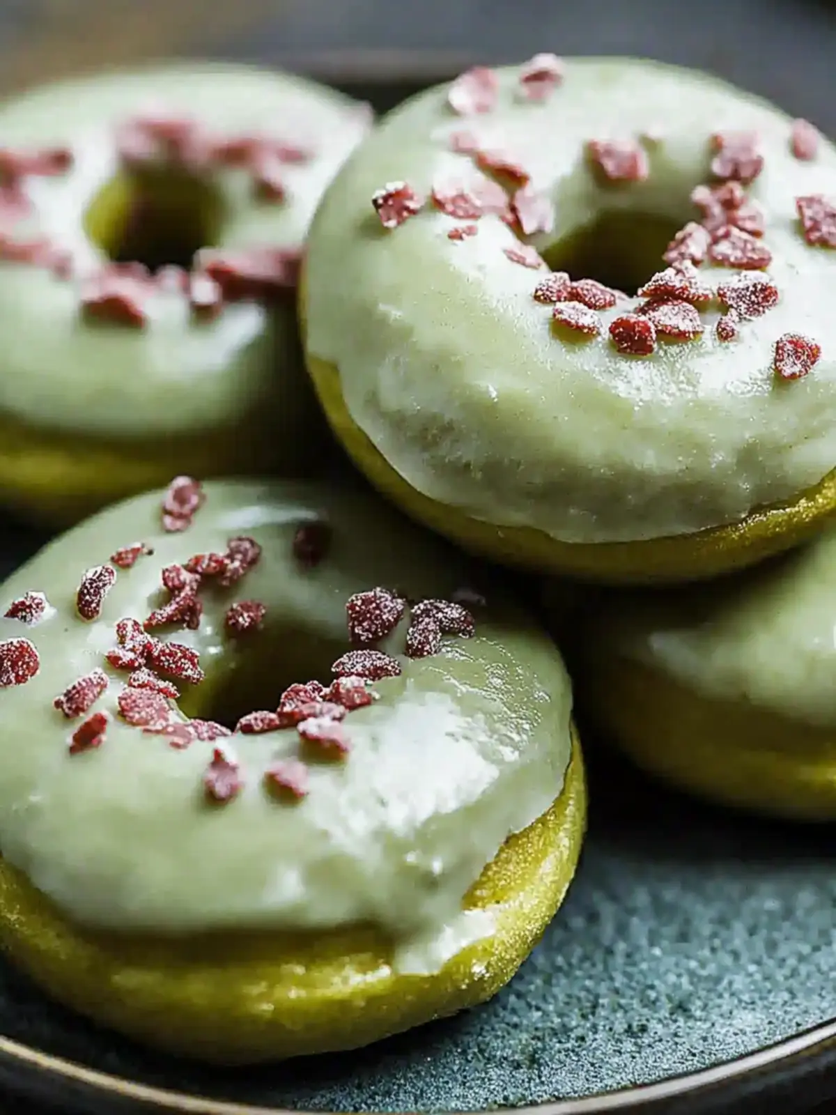 Baked Green Donuts: Fluffy Matcha Treats to Savor Today 3 Baked Green Donuts