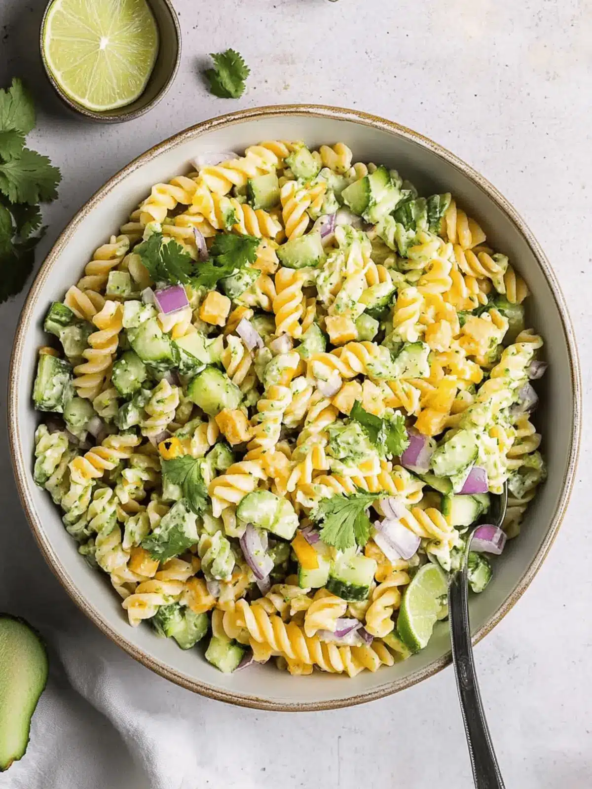 Fresh & Healthy Cilantro Lime Pasta Salad You'll Love 4 Fresh & Healthy Cilantro Lime Pasta Salad