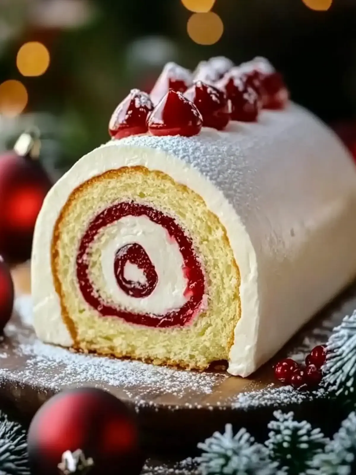Delight in a Festive Christmas Vanilla Roll Cake Adventure 4 Christmas Vanilla Roll Cake
